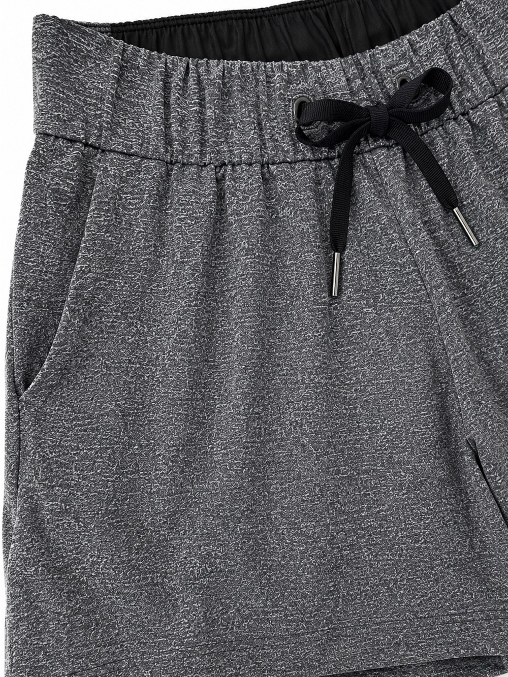 Lululemon Hotty Hot Short II 2.5” Gray Heather Shorts Size 4 Small - Picture 3 of 5
